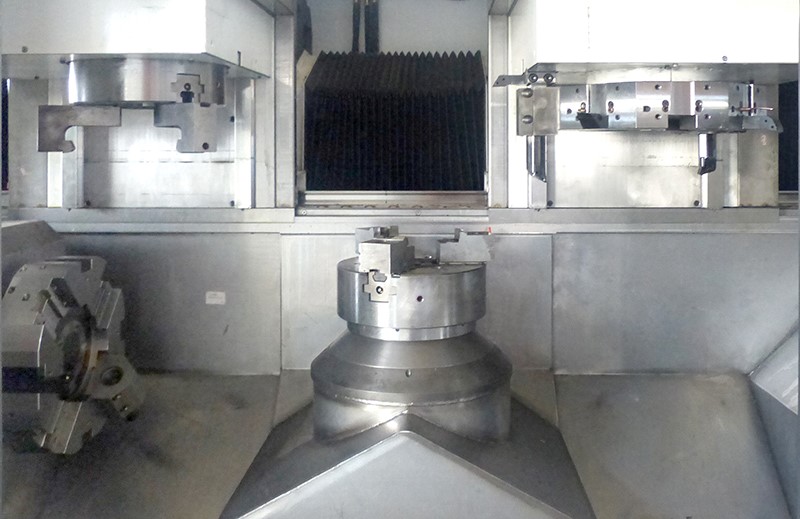 LYV-SZ400A Brake Disc CNC Lathe Internal View