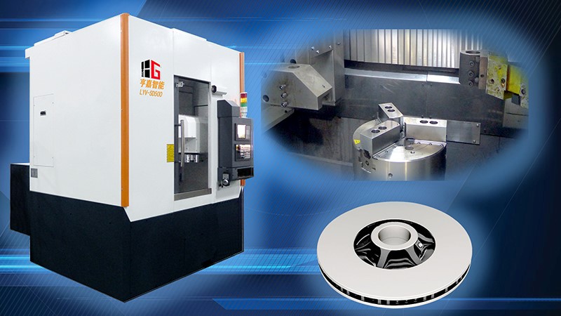 Offline exhibits LYV-SD500 CNC Vertical Lathe (Dual-tooling position) 