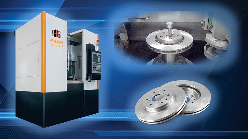 Offline exhibits LYV-L450 brake disc CNC lathe grinding machine