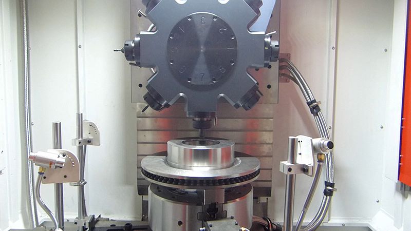 HGLV650-8T Brake Disc Drilling & Tapping Machine Internal Structure