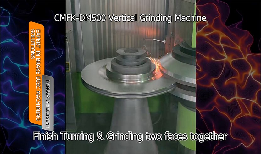 Brake Disc Double-face Grinding Machine Demonstrates Efficient Brake Disc Machining for New Material
