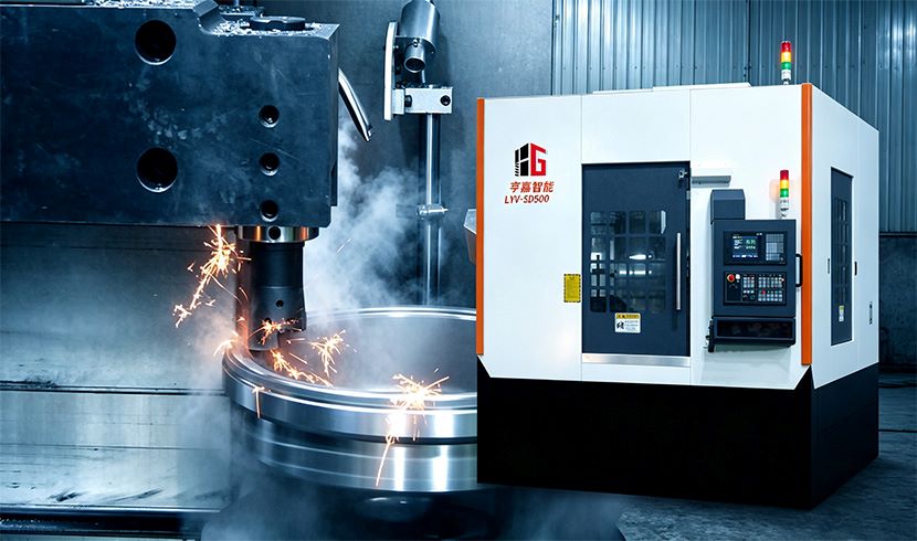 Double-Tool CNC Vertical Lathe LYV-SD500: Precision Internal Turning for Brake Drums
