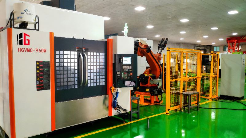 Multi-axis linkage machining equipment testing site