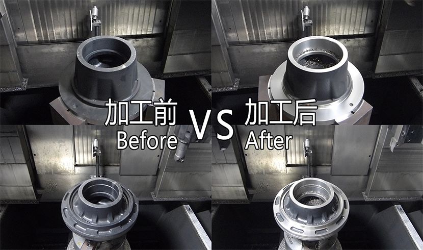 Powerful Synchronized Cutting: Wheel Hub Processing via Double-Tool Brake Disc Vertical Lathe