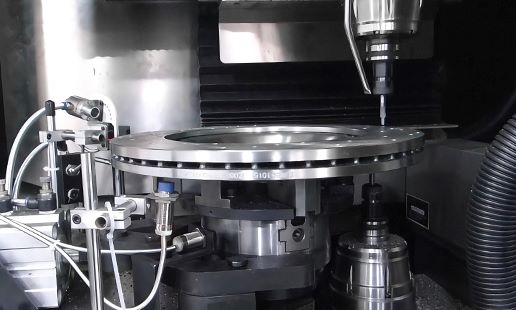 High-Precision Brake Disc Double-sided Drilling Machine in Action by Hengga