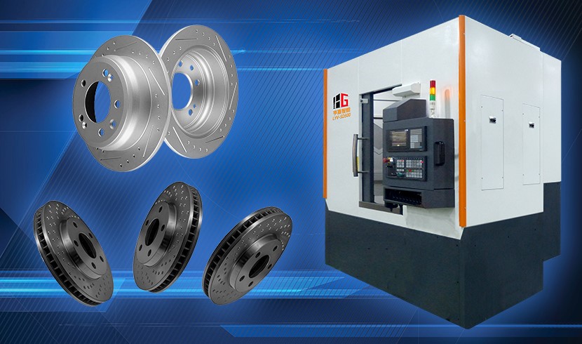 LYV-SD500 Brake Disc CNC Lathe machining case video