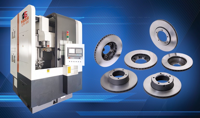 LYV-500 Brake Disc CNC Lathe machining case video